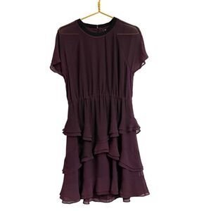 Madewell Radiant Dress Women's 6 Maroon‎